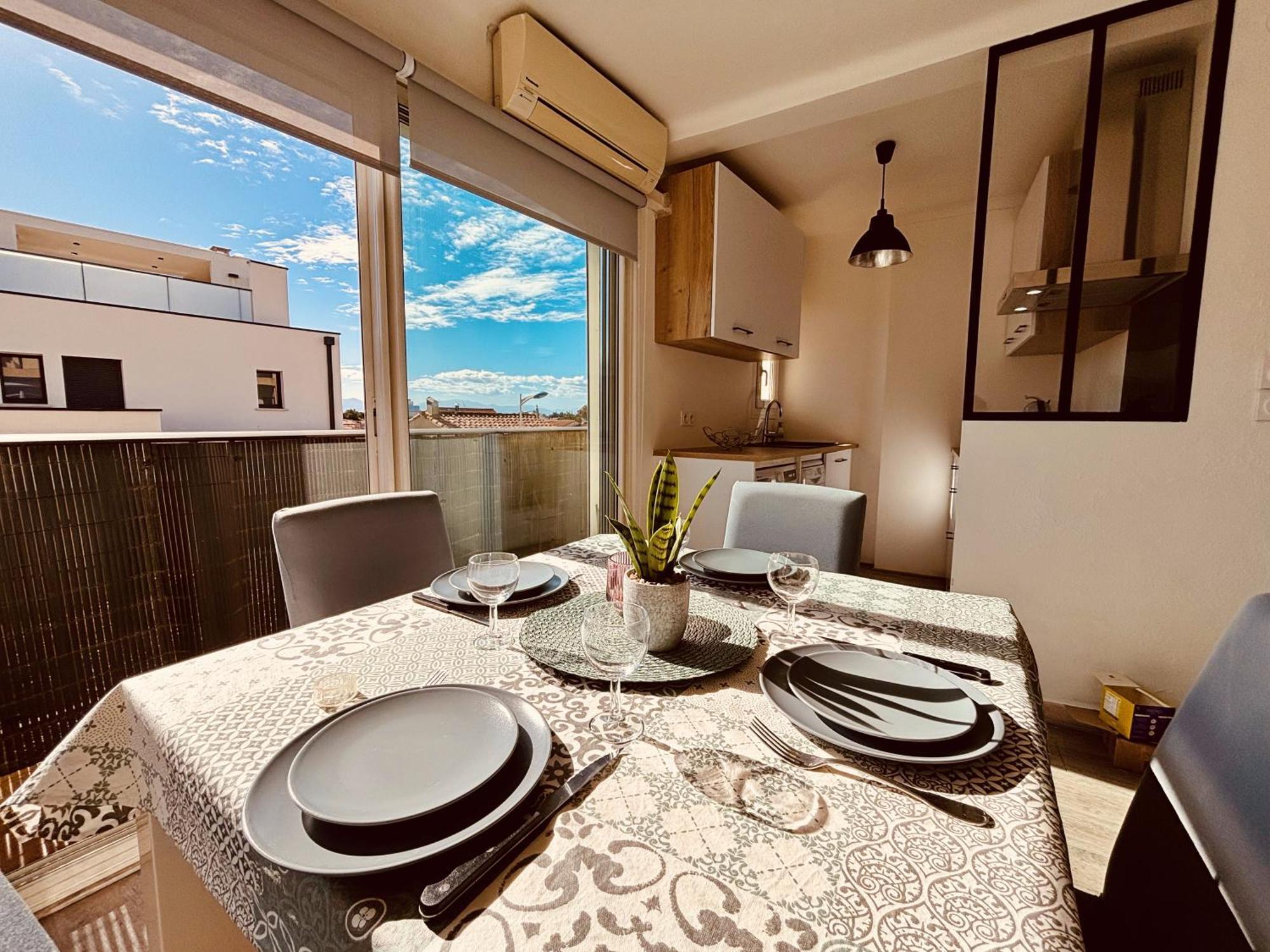 T3 Paisible Tres Proche Plage Apartment Canet-en-Roussillon Ngoại thất bức ảnh