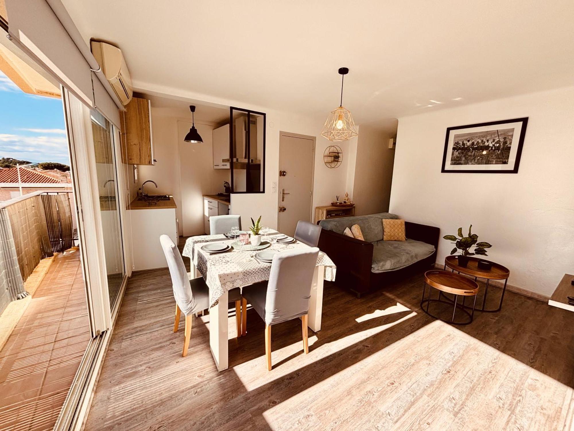 T3 Paisible Tres Proche Plage Apartment Canet-en-Roussillon Ngoại thất bức ảnh